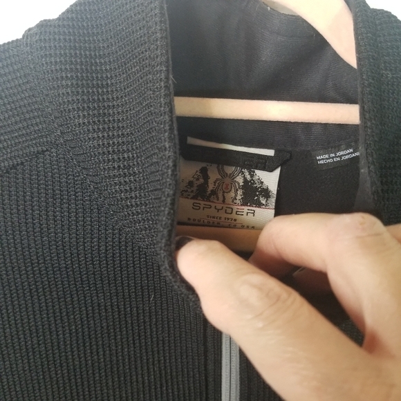 Spyder constant black zip sweater jacket - Picture 8 of 11